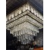 Kристален пеещ полилей ,Kare 6239/60х60 см CH Хром , 4xE14+ 84W LED+ RGB диоди + MP3 + BLUETOOTH,Размер:60х60 см